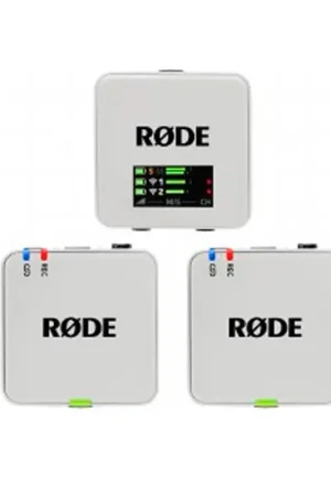 Rode wireless go 3 dual mic white Marca Reconocida