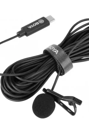 Venta Final BOYA BY-M3 micrófono de solapa conexión USB-C