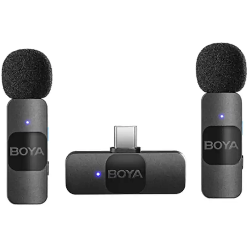 Solo Por Tiempo Limitado Boya BY-V20 pack 2 micrófonos lavalier inalámbrico con usb-c
