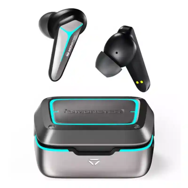 MONSTER Mission V1 Auricular Gaming Noise Cancel y Baja Latencia Gris Oferta Flash