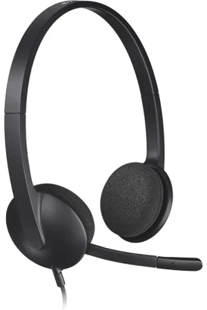 Logitech H340 Auriculares con Cable, Sonido Estéreo con Micrófono con Supresión de Ruido USB, PC/Mac/Chromebook Solo Por Tiempo Limitado