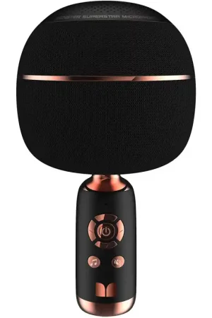 Monster Superstar M97 Micrófono Karaoke Bluetooth Negro Favorito De Clientes