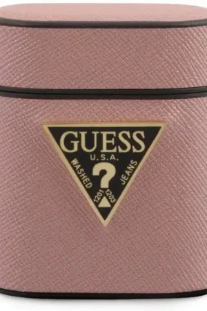 Promoción Guess Funda AirPods Saffiano Collection rosa