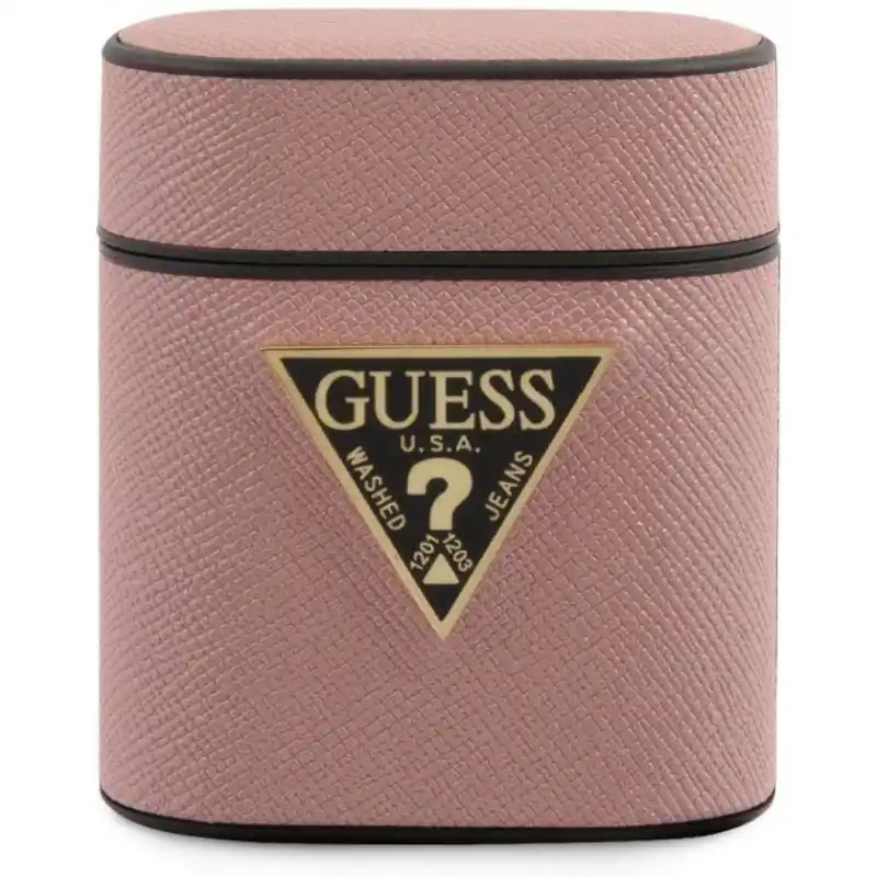 Promoción Guess Funda AirPods Saffiano Collection rosa