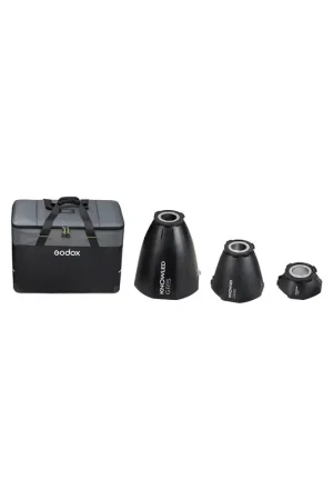 Precio Reducido Godox Kit Reflectores(15,30,60) para MG1200/2400 GRK