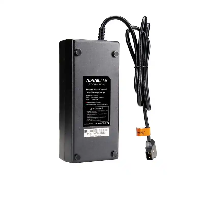No Te Lo Pierdas Nanlite cargador para baterias V-mount 26 V
