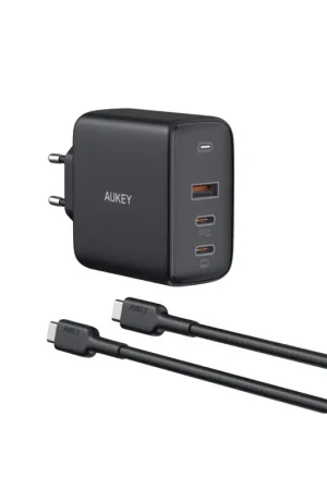 Oferta Especial Aukey PA-B6S BUNDLE Cargador de pared Omnia Mix 3P 90W USB-A/USB-C