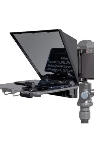 Oferta Flash Feelworld TP2A Teleprompter con soporte para Smaptphon de 8 pulgadas