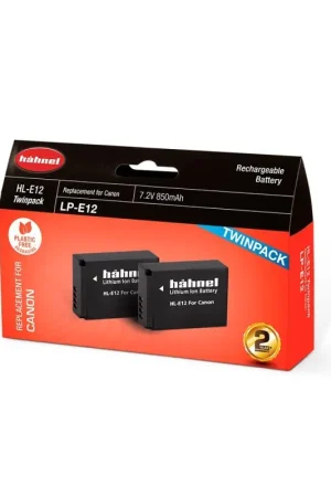 Última Versión Hahnel BateriaHL-E12 Canon Type Twin Pack