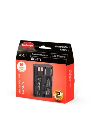 Solo Por Tiempo Limitado Hahnel Bateria HL-511 7.4V 1500 mAh - Canon BP-511