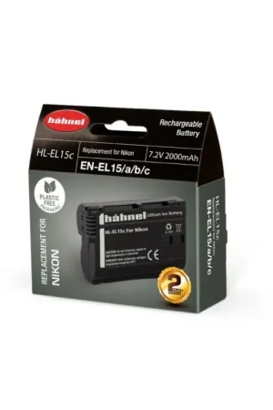 Marca Reconocida Hahnel Bateria HL-EL15 - 7.0 V 1650 mAh Nikon EN-EL15/15a/15b