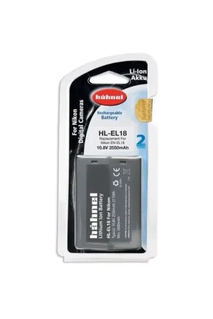 Disponible Ahora Hahnel Bateria HL-EL18 - 10.8 V 2550 mAh Nikon EN-EL18/18a