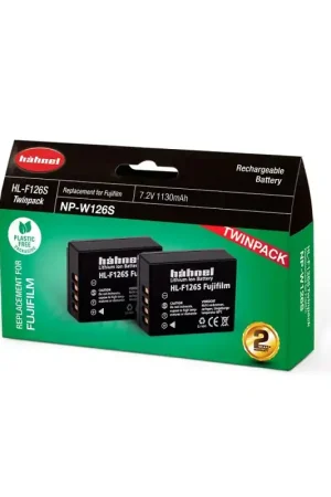 Ordenar Ahora Mismo Hahnel Bateria HL-F126s Fuji Type Twin Pack
