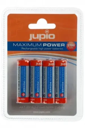 JupioBateria AA Recargable2500 mAh (4 Unidades) Popular