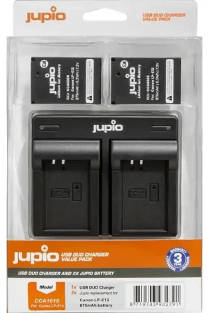 JupioKit 2 Baterias LP-E12 + Cargador USB A Buen Precio