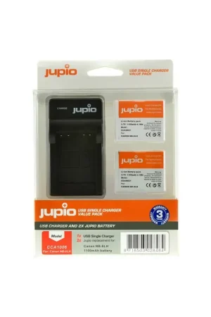 Envío Gratis JupioKit 2 Baterias NB-6LH + Cargador USB