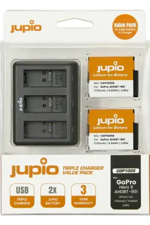 Novedad JupioKit Cargador + 2 Baterias AHDBT-901