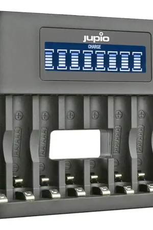 Ocasión Especial Jupio Cargador USB LED de 8 ranuras AA/AAA