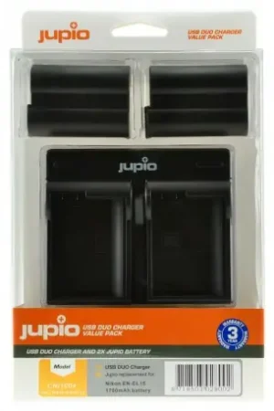 Jupio Kit Bateria EN-EL12 + Cargador DUAL USB Oferta Flash