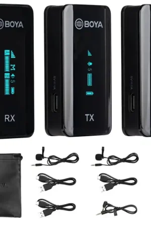 KIT MICROFONO INALAMBRICO BOYA XM6 2TX + 1 RX Devolución Gratuita