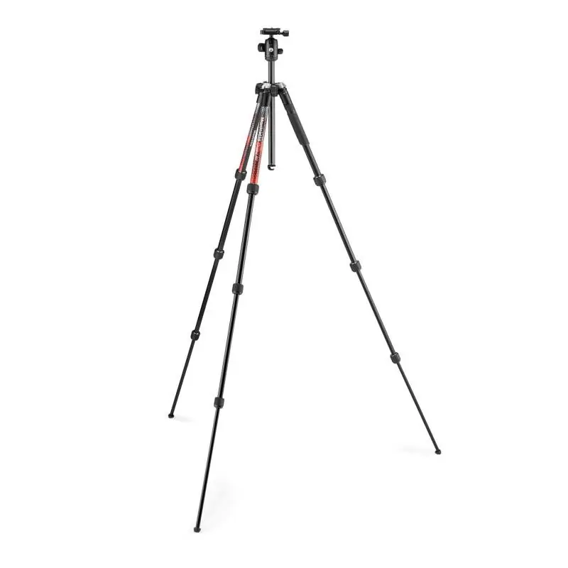 Disponible Ahora Manfrotto Tripode Element Mii Aluminio Rojo