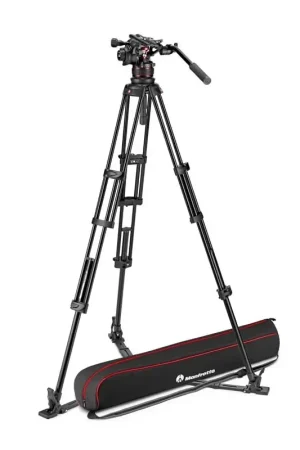 Última Oportunidad Manfrotto Tripode Video Twin Aluminio Suelo Nitro 612