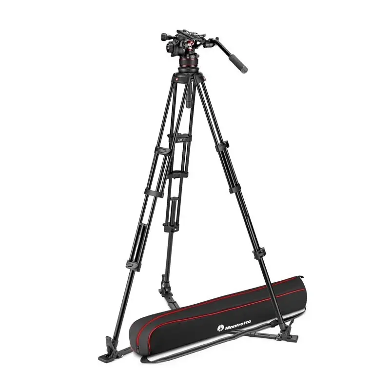 Última Oportunidad Manfrotto Tripode Video Twin Aluminio Suelo Nitro 612