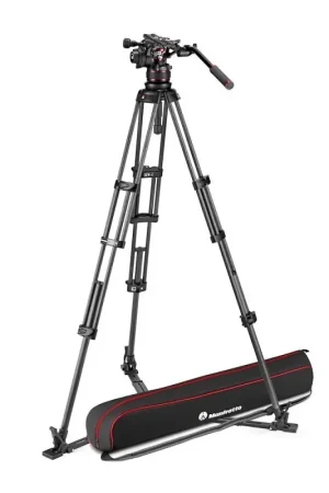 Manfrotto Tripode Video Twin Carbon Suelo Nitro 612 Disponible Ahora