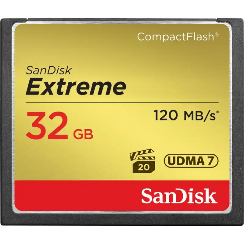 Alta Calidad SanDiskExtreme Compact Flash 120MB/s