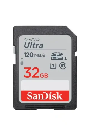 SanDisk ULTRA SDHC 120MB/s Clase 10 UHS-I Marca Reconocida