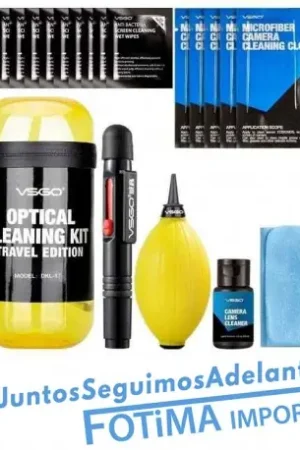 Últimas Unidades VSGO Kit de viaje para limpieza de lentes amarillos