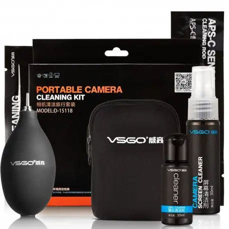 VSGO Kit de viaje para limpieza de lentes rojos Más Vendido