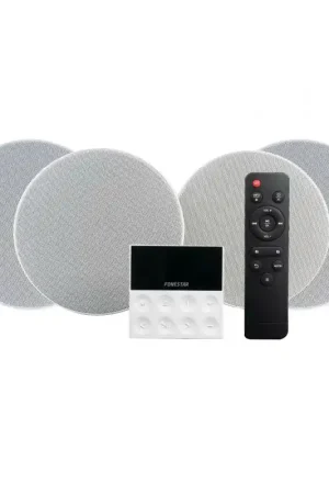 Precio Rebajado Fonestar - KS-WALL-4 sistema de audio para el hogar Minicadena de música para uso doméstico 50 W Negro, Gris, Blanco