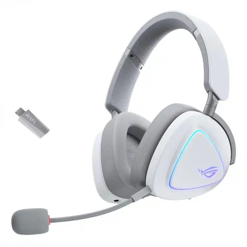 ASUS - ROG Delta II Auriculares Inalámbrico y alámbrico Diadema Juego USB Tipo C Bluetooth Blanco Precio Económico