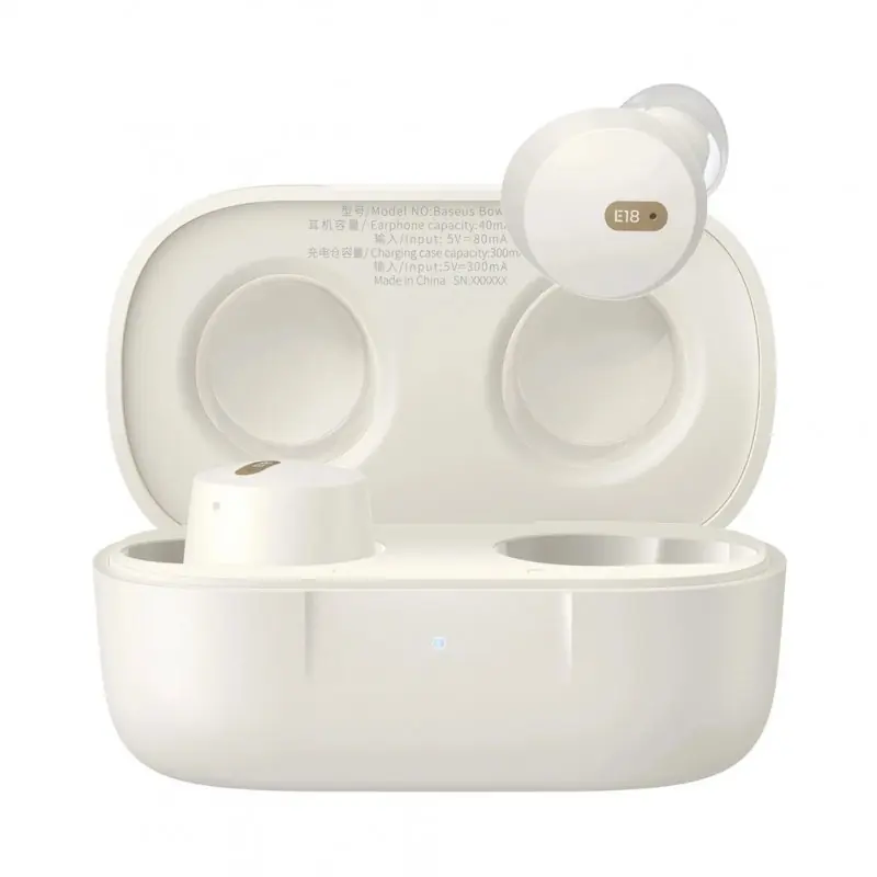 Rebajas Baseus - Bowie E18 Auriculares True Wireless Stereo (TWS) Dentro de oído Llamadas/Música USB Tipo C Bluetooth Blanco