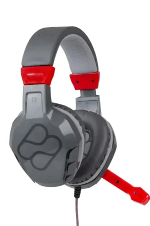 Compra Ahora Blade Gaming - Samus Auriculares Alámbrico Diadema Juego Negro, Gris, Rojo