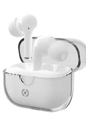 Celly - CLEAR Auriculares True Wireless Stereo (TWS) Dentro de oído Llamadas/Música USB Tipo C Bluetooth Blanco - CLEARBK Promoción Exclusiva