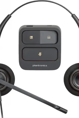 Promoción Exclusiva HP Poly - Auriculares binaurales Poly EncorePro 520 con desconexión rápida