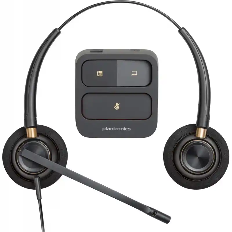 Promoción Exclusiva HP Poly - Auriculares binaurales Poly EncorePro 520 con desconexión rápida