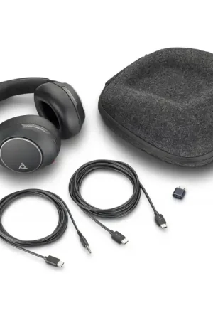 Última Oportunidad HP Poly - Auriculares Poly Voyager Surround 80 UC USB-C + Adaptador USB-C/A