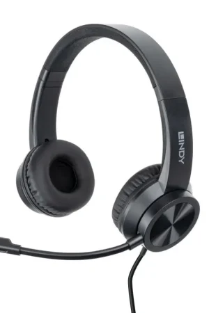 Venta Final Lindy - 20439 auricular y casco Auriculares Alámbrico Diadema Oficina/Centro de llamadas USB Tipo C Negro