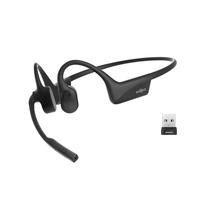 SHOKZ - OpenComm2 UC 2025 Upgrade Auriculares Inalámbrico gancho de oreja Oficina/Centro de llamadas Bluetoo - C120-AA-BK-EU-000 Comprar En Línea