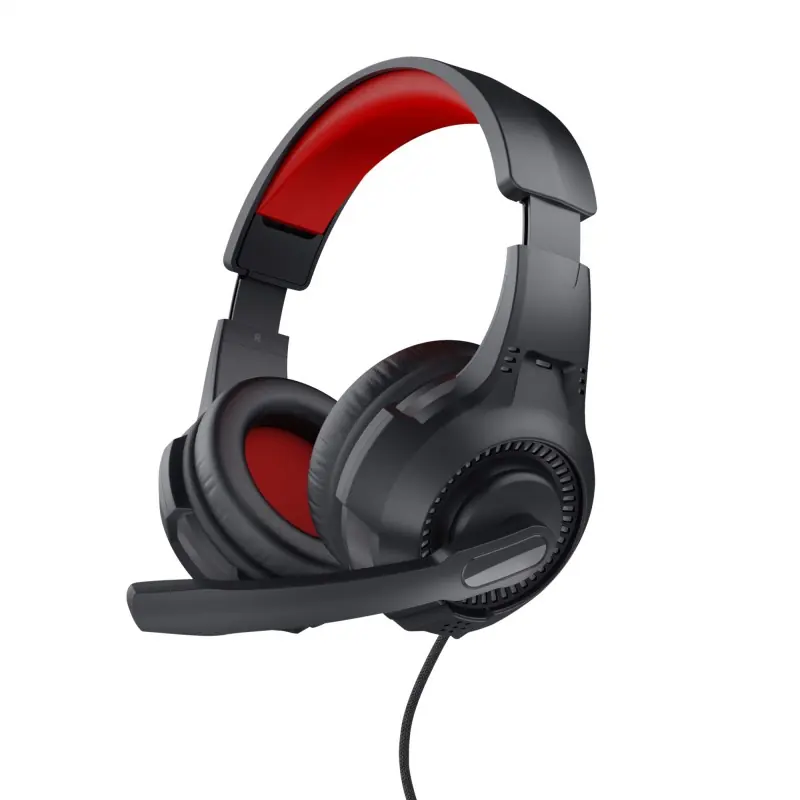 Trust - 24785 auricular y casco Auriculares Alámbrico Diadema Juego Negro, Rojo Precio De Oferta