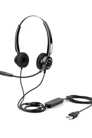 Urban Factory - USB HEADSET WITH REMOTE CONTROL Auriculares Alámbrico Diadema USB tipo A Negro Stock Limitado