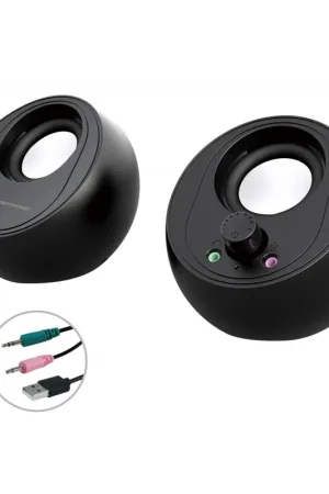 Solo Por Tiempo Limitado Conceptronic - BJORN01B altavoz De 2 vías Negro Inalámbrico y alámbrico 10 W