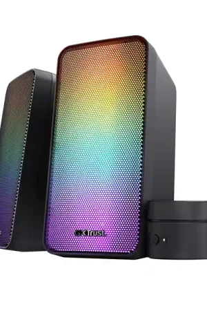 Venta Final ALTAVOCES 2.0 TRUST 2.0 WEZZ RGB 6W RMS 12W MAX USB COLOR NEGRO 24587