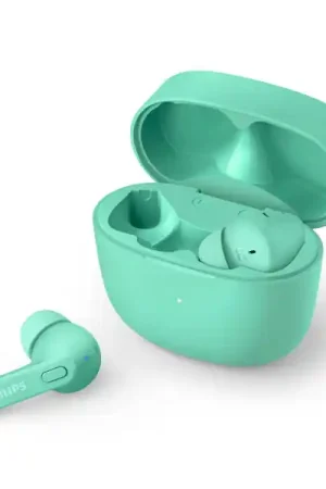 Envío Inmediato AURICULARES BLUETOOTH INTRAUDITIVOS PHILIPS TAT2206GR/00 GREEN IPX4 ESTUCHE DE CARGA