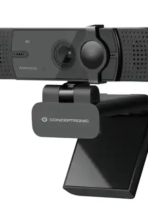 WEBCAM 4K CONCEPTRONIC AMDIS 8.3MP USB 2.26 MM GRAN ANGULAR 120º AUTOFOCUS MICROFONO DUAL ADAPTADOR USB-C Ordena Ya