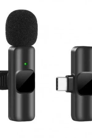 Tymine micrófono lavalier inalámbrico recargable con conexión tipo C 2.4Ghz Marca Reconocida