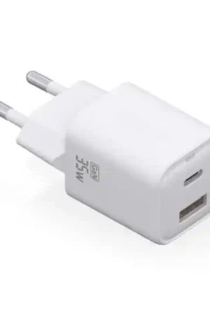 Oferta Especial Ultrapix cargador GAN con 1 puerto USB-C y 1 puerto USB-A de 35W GAN11